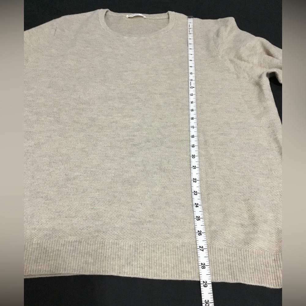 Marine Layer Mens Knit Beige Cotton Blend Crew Neck Sweater Size XXL - M400 - Picture 6 of 9